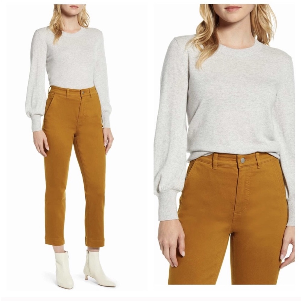 NEW • Everlane • Lantern Cashmere Sweater Gray XS - Picture 1 of 6